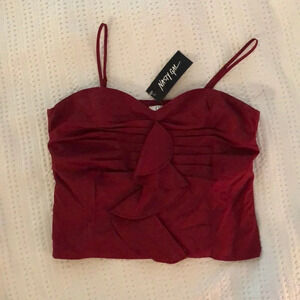 New with tags nasty gal too crop red vintage